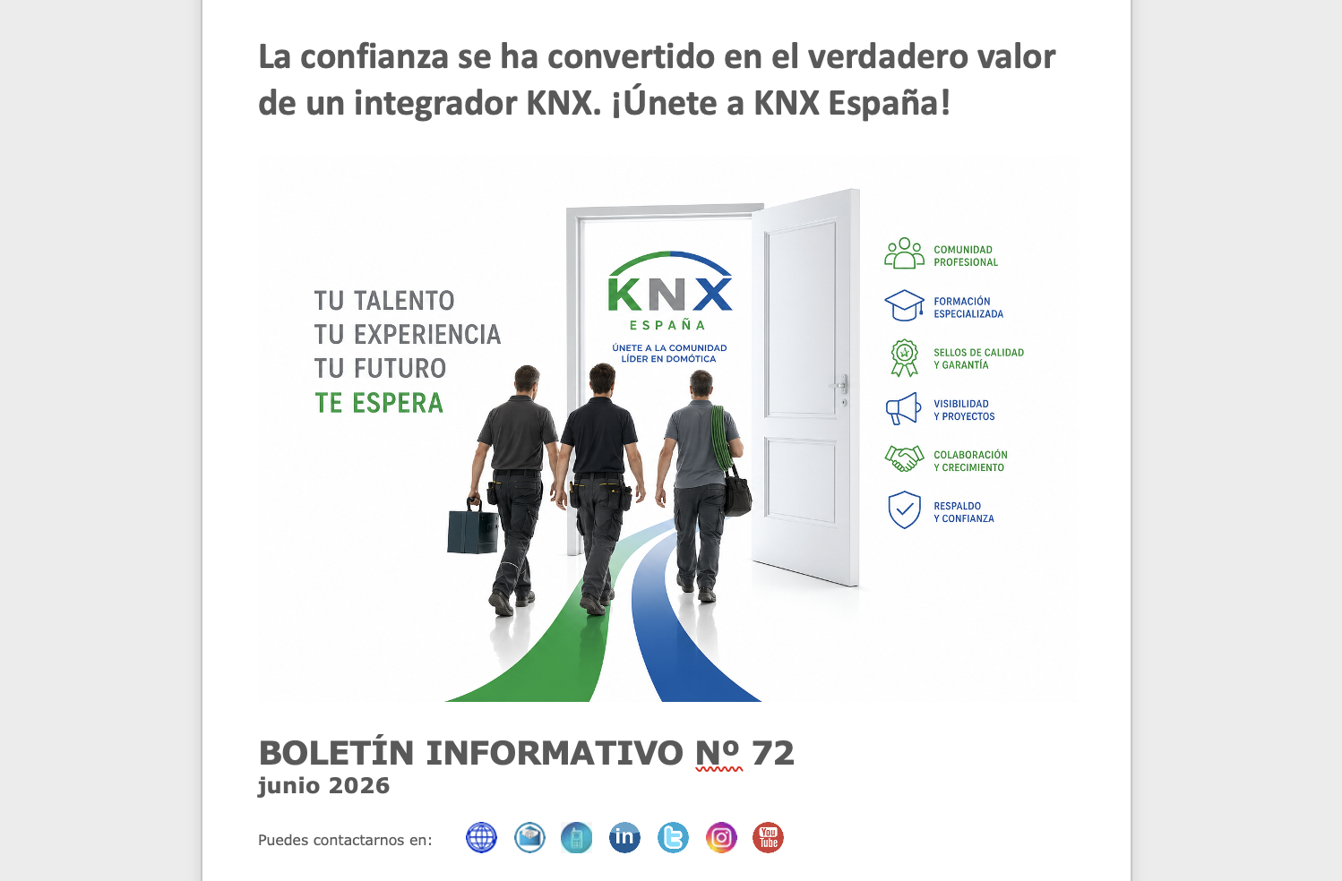 BoLETÍN INFORMATIVO Nº 72 BoLETÍN INFORMATIVO Nº 72