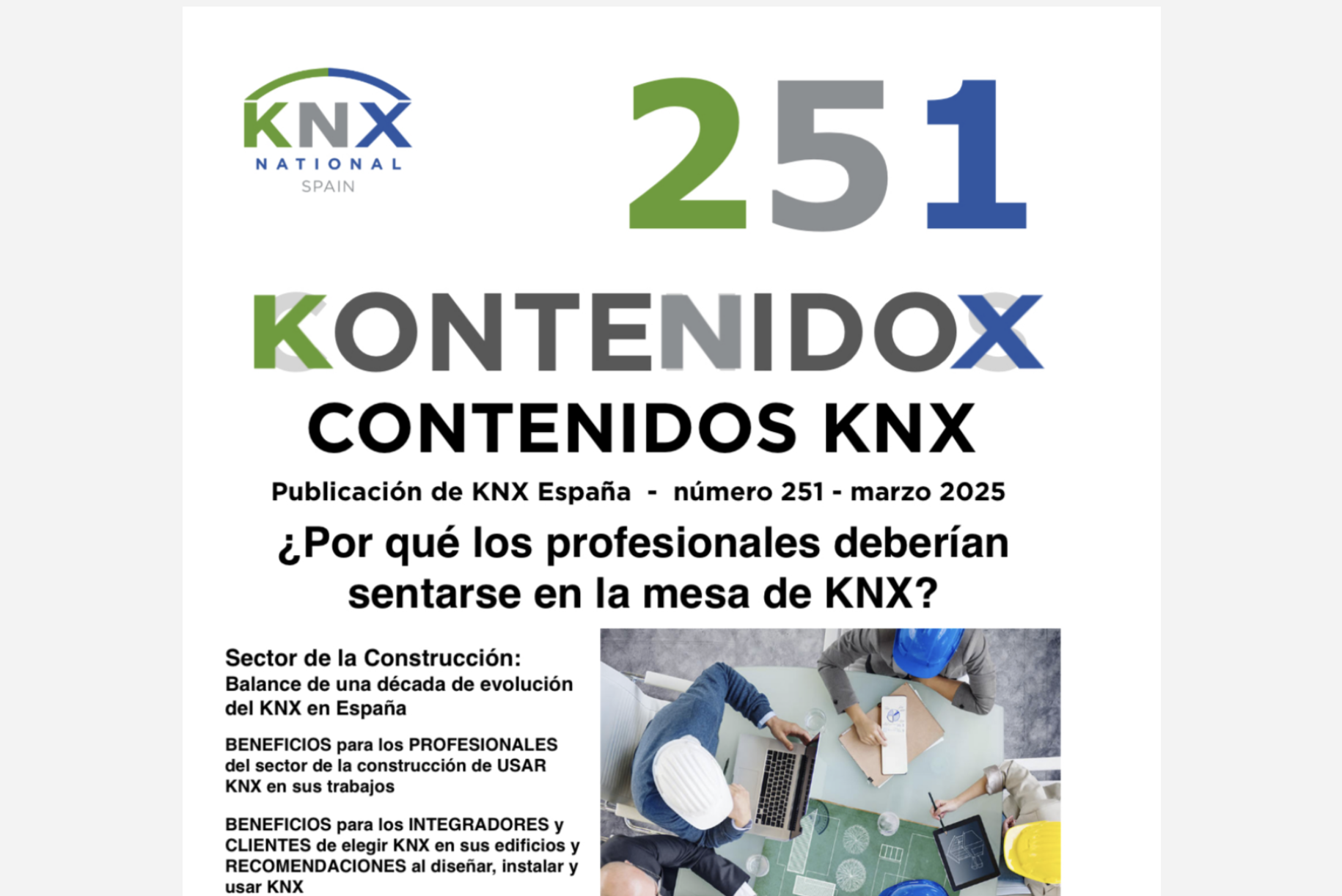 KONTENIDOX 251 - Contenidos KNX marzo 2025
