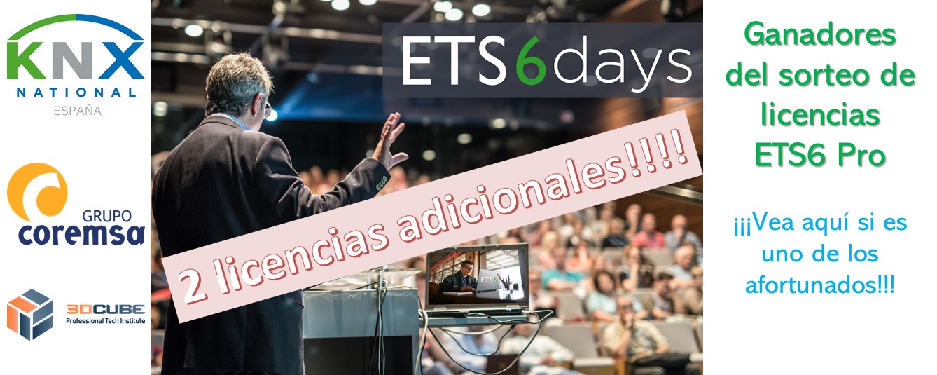 NUEVOS ganadores sorteo ETS6 Days